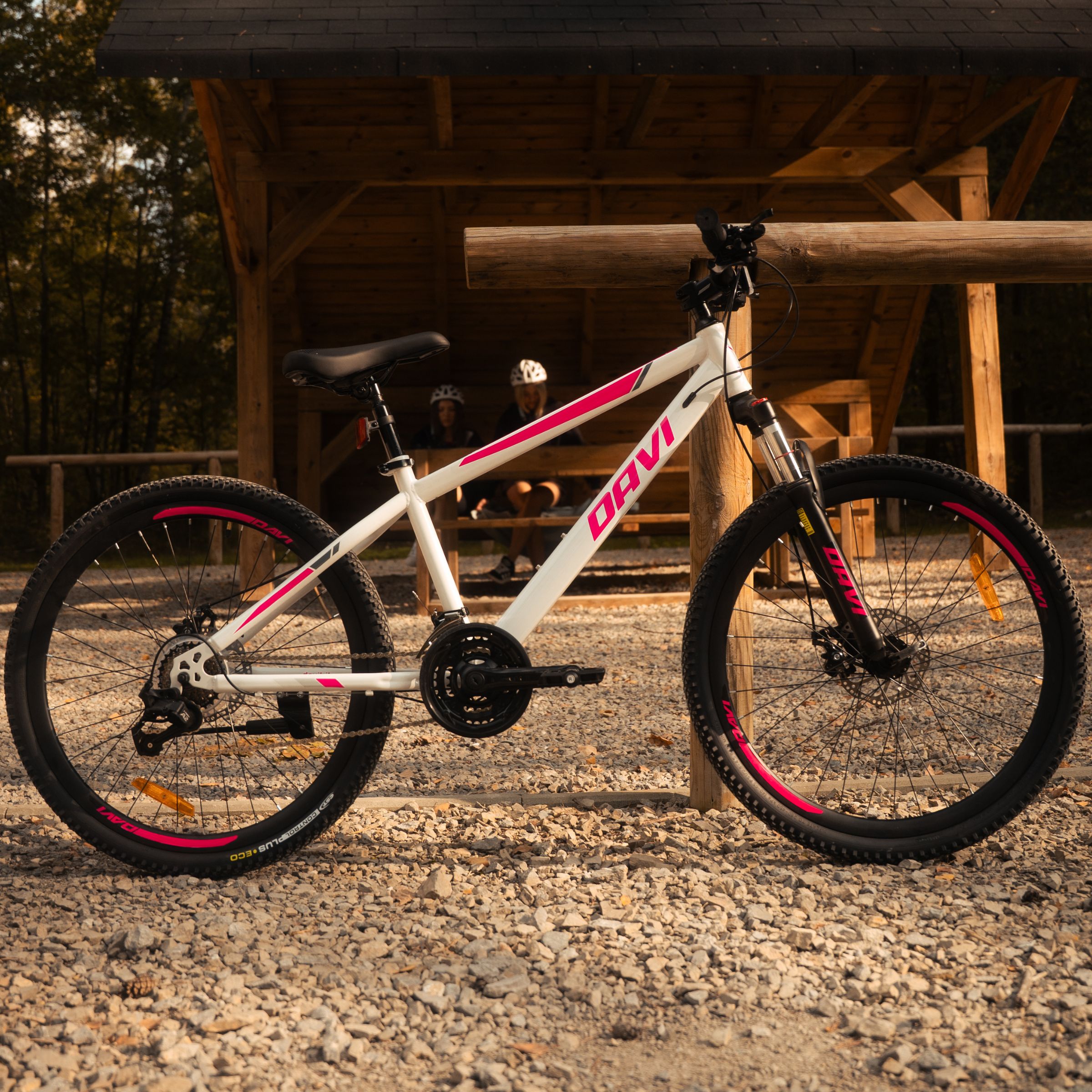 Mountainbike Davi Bella Aluminium, 26", 145-170 cm, 21 gear, Hvid/Lyserød